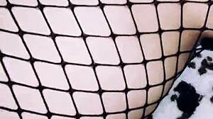 Wife acts as prostitute in homemade roleplay with lingerie and stockings