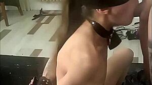 Teen slave endures rough bdsm anal fucking with blowjob and spanking in sybian humiliation session