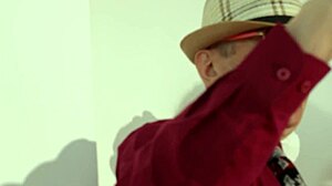 i can't believe we're filming this fetish art with old man and young girl outdoor in public behind the scenes with dad vibe