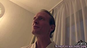 Blonde gets BBC facial in wild session