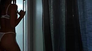 blonde milf wife fucks big black cock while cuckold husband watches interracial action