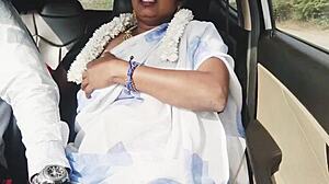 I Feel So Hot In Desi Car Sex With Cute Bhabi And Husband's Brother In Dirty Talk Romance