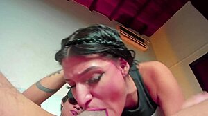 My girlfriend teases with sloppy blowjobs from friends. She dominates rough group face fucking on my hard cock.