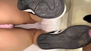 Teen brunette gives blowjob and cumshot in pov fetish scene