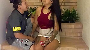 while i'm on my phone my lover drops by and can't hold back from getting intimate with me