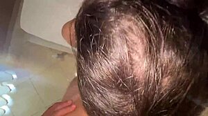 Teen brunette gives blowjob and cumshot in pov fetish scene