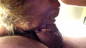 Granny Harley Quinn As Cocksucking Villainess Hints At Deepthroat Blowjob In Close Up Cougar Cosplay