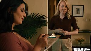 big tits milf sarah arabic shared her husband isiah maxwell with a blonde babe for licking