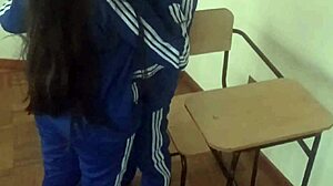 Wtf So Cute But Shes Not Innocent Anymore Hot Student Taking Private Lessons With Her Classmate And He Fucks Her Right In The Classroom