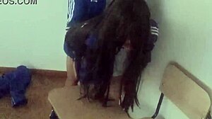 Wtf So Cute But Shes Not Innocent Anymore Hot Student Taking Private Lessons With Her Classmate And He Fucks Her Right In The Classroom