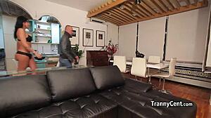 dude jerked on sexy shemale 😏