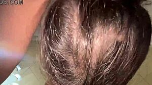 Teen brunette gives blowjob and cumshot in pov fetish scene