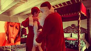 Whoa, granny Carmen's naughty Christmas vibe with double vibrator action! Feel that intense July fuck session explode!