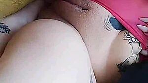 I provoked my husband by having sex without a condom with a stranger in the forest, showing off my cute skinny body and natural tits.