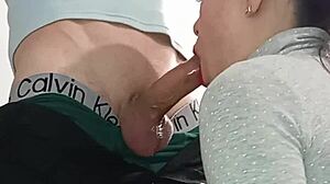 Deep Blowjob And Cum On The Face! Latina Gives Pov Cumshot Facial With Big Cock Deepthroat Action