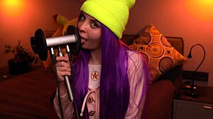 I feel so relaxed with ASMR Moona doing that gentle ear licking session.