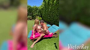 oiled milf kianna dior with big tits lets victor ray fuck her huge wet boobs