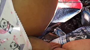 I encountered a beautiful brunette woman outdoors and enjoyed her public sex session with cum and masturbation.