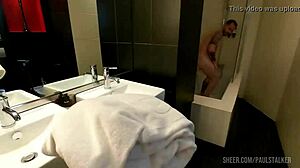 Real Orgasms Hit Marina Gold During Reverse Pov Shower Rough Anal Gaping