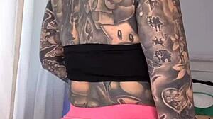 Melody Radford Tries On Gym Tights in Big Ass Bimbo Haul with Cute Tattoo