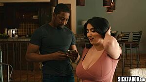 big tits milf sarah arabic shared her husband isiah maxwell with a blonde babe for licking