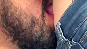 i just love this belly button with close up fingering on sexy ass latina in amateur couple massage