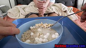 Step Grandaughter Sucks Fucks Handjob On Old Man Grandpa Big Cock In Taboo Hardcore Sex!