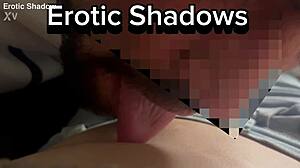 I relaxed by giving my girlfriend a sensual belly massage and licking her navel close up.