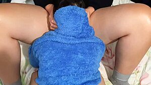 Girlfriend devours my wet throbbing pussy with hot intensity