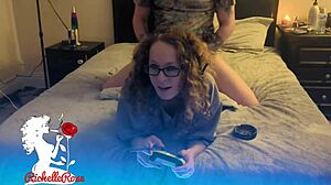 skinny fortnite gamer girl suggests rough domination with creampie filling in cosplay scene