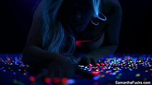 Samantha Saint solo masturbation with big tits and ass!