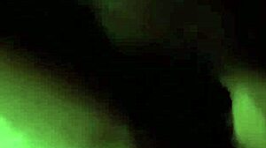 deepthroat wife handles black cock in homemade pov action with wet spitting. husband watches her job.