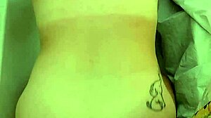 Neighbor caught me showering and masturbating with dildo leading to cum on tits.