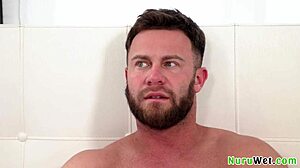 Two Naughty Slutty Girls Share Dick In Hardcore Nuru Massage Threesome With Seth Gamble Lucky Anne Megan Mistakes