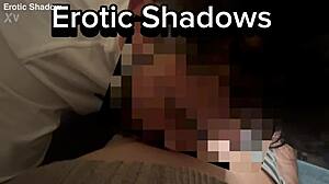 I relaxed by giving my girlfriend a sensual belly massage and licking her navel close up.