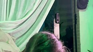 Brazilian Brunette Neighbor Swallows Cum In Mouth After Oiled Handjob And Dirty Talk Sex