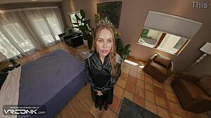 hey, check out sexy cersei lannister in this game of thrones cosplay parody part three