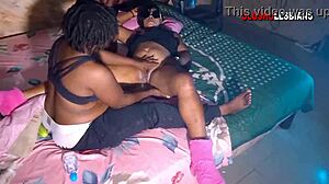 Sexy Roommate Lesbians Use Cucumber for First Time Homemade Fun