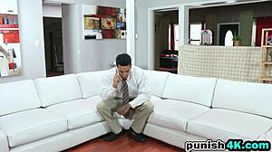 Blonde Teen Ally Berry Rides Cock Cowgirl Style In Garage After Shaved Pussy Punishment