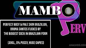 bruna santos with perfect body takes huge cock in brazilian anal scene