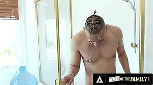 sexy voyeur stepmom lily lane craves her stepsons big cock plunging deep into her wet milf pussy for rough interracial riding