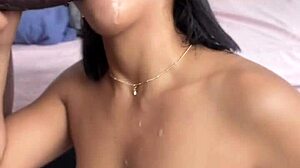 oh man this is all for me alone with my amateur couple nysdel sucking big black cock deepthroat and cum swallow like a princess