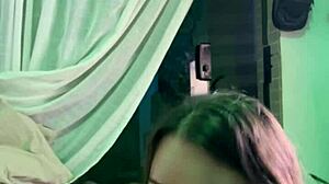 Brazilian Brunette Neighbor Swallows Cum In Mouth After Oiled Handjob And Dirty Talk Sex