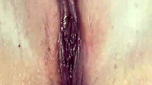 Incredible squirting fantasy hits Latina with beautiful wet pussy using dildo!