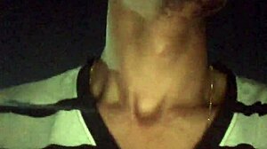 quick public masturbation with mature cock in market parking lot outdoor car scene