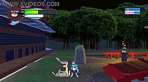 Ninja furries launch surprise gangbang with bareback assfucking and cumshots in all holes during group orgy