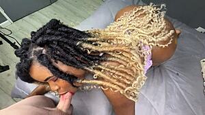 I feel so aroused when this sexy black girl takes my cock deep for interracial creampie with ebony ass worshiping and choking