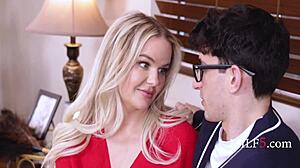 Family portraiture threesome with slimthick vic milf and big ass nerd action