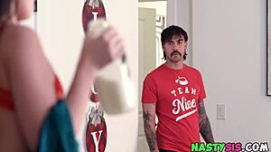 nasty stepsister craves santas milk