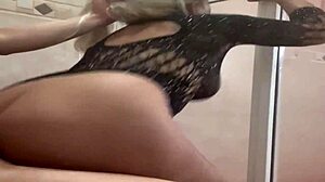 Latina Hotwife with Big Booty Cheats on Husband in Homemade Blowjob Scene